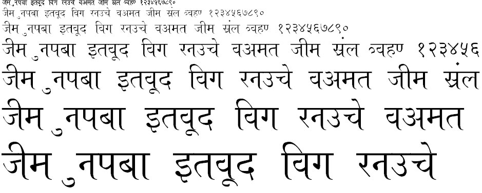 A Aseem Hindi Font