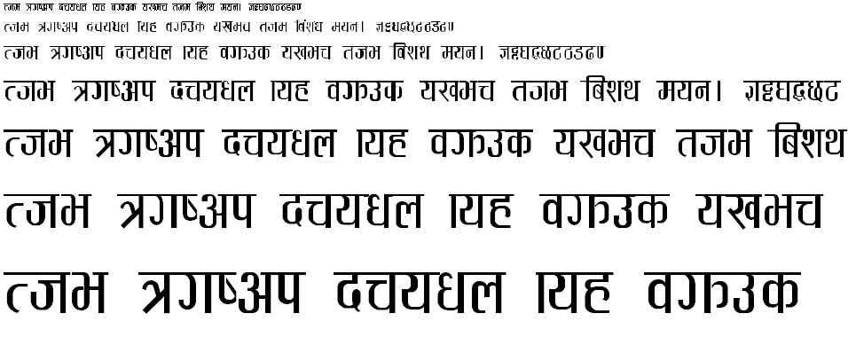 Aayamica Gothica Hindi Font