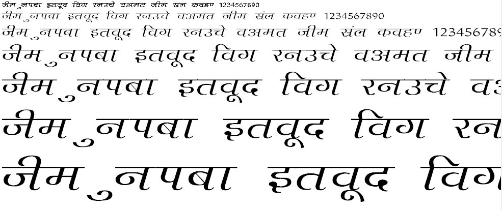 Agra Wide Hindi Font