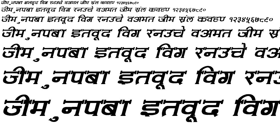 Amit Normal Bold Italic Hindi Font