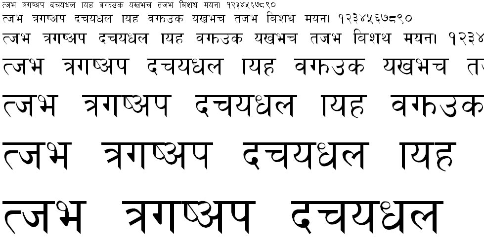 Golchha Nepali Normal Hindi Font