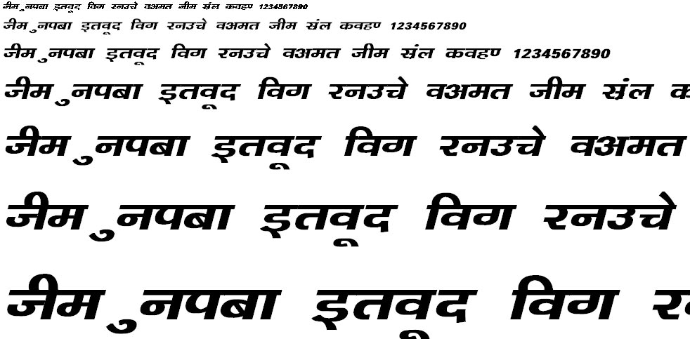 Kanika Bold Italic Hindi Font
