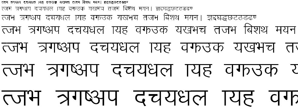 Manju Sunil Hindi Font
