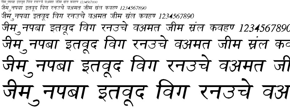NewDelhi BoldItalic Hindi Font