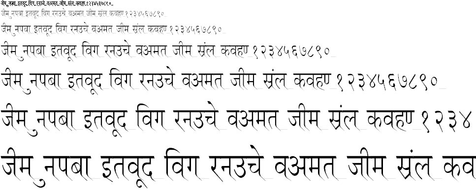 Ruchi Normal Condensed Hindi Font