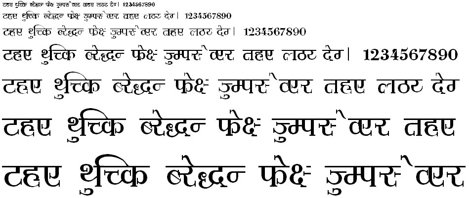 Shusha02 Hindi Font