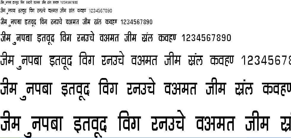 DevLys 060 Condensed Hindi Font
