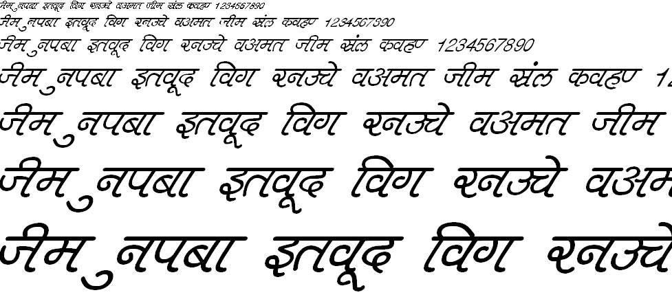 DevLys 400 Italic Hindi Font